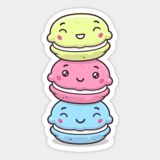 Cute Macarons Sticker